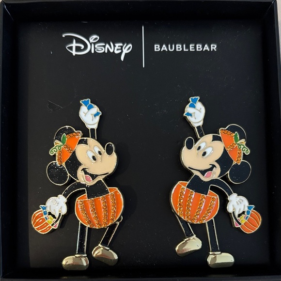 BaubleBar Jewelry - BaubleBar Disney Mickey Pumpkin Earrings-Firm price
